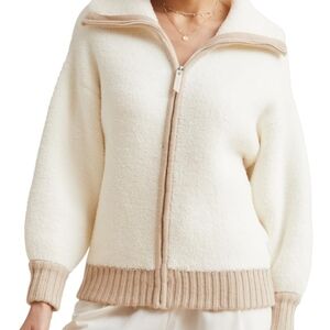 Aerie Cozy Dream Sherpa Jacket Full Zip Size XS Cabincore